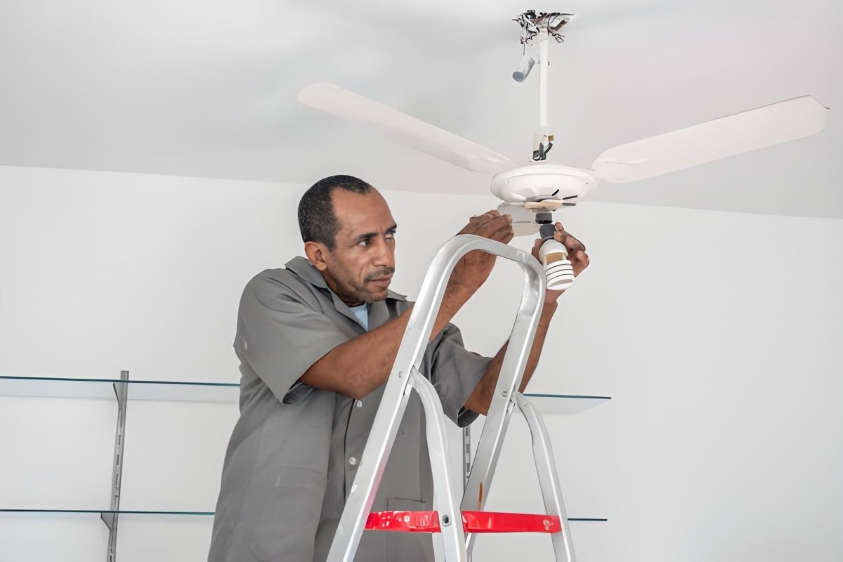 Ceiling fan installation
