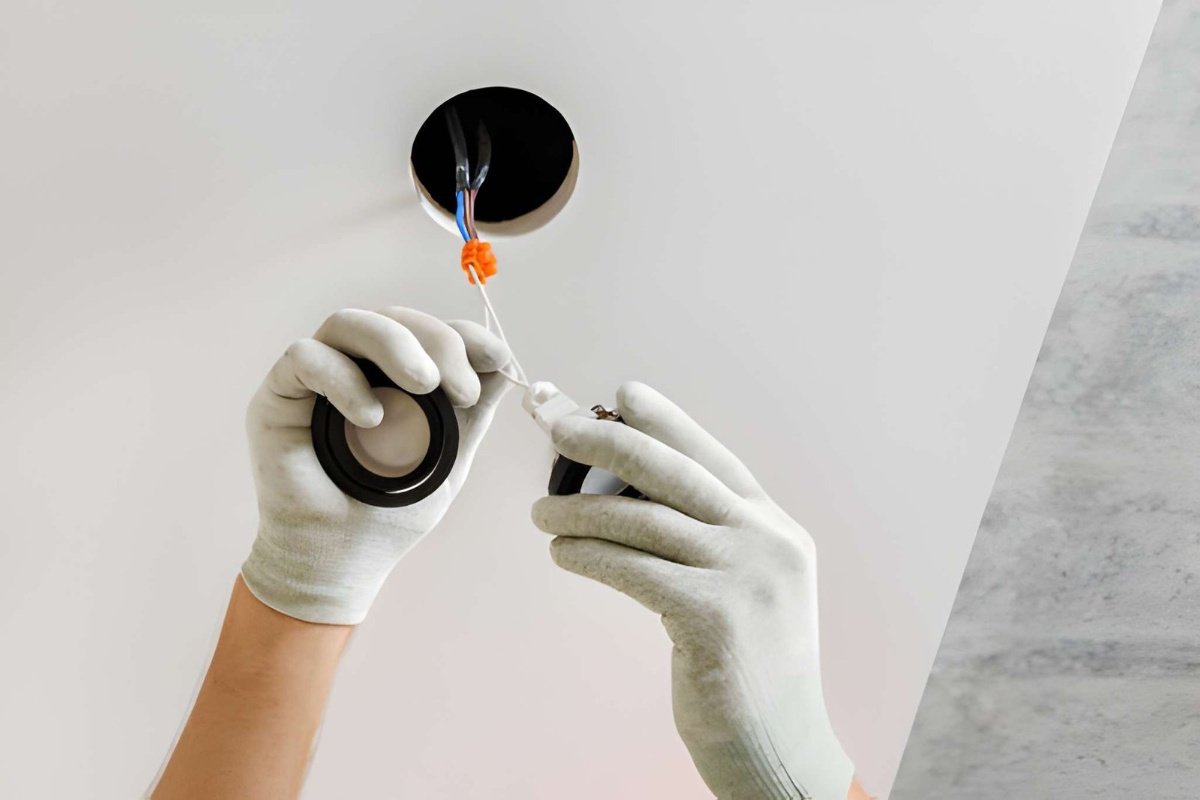 Ceiling fan installation